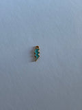 Charm Éclair Émail Turquoise