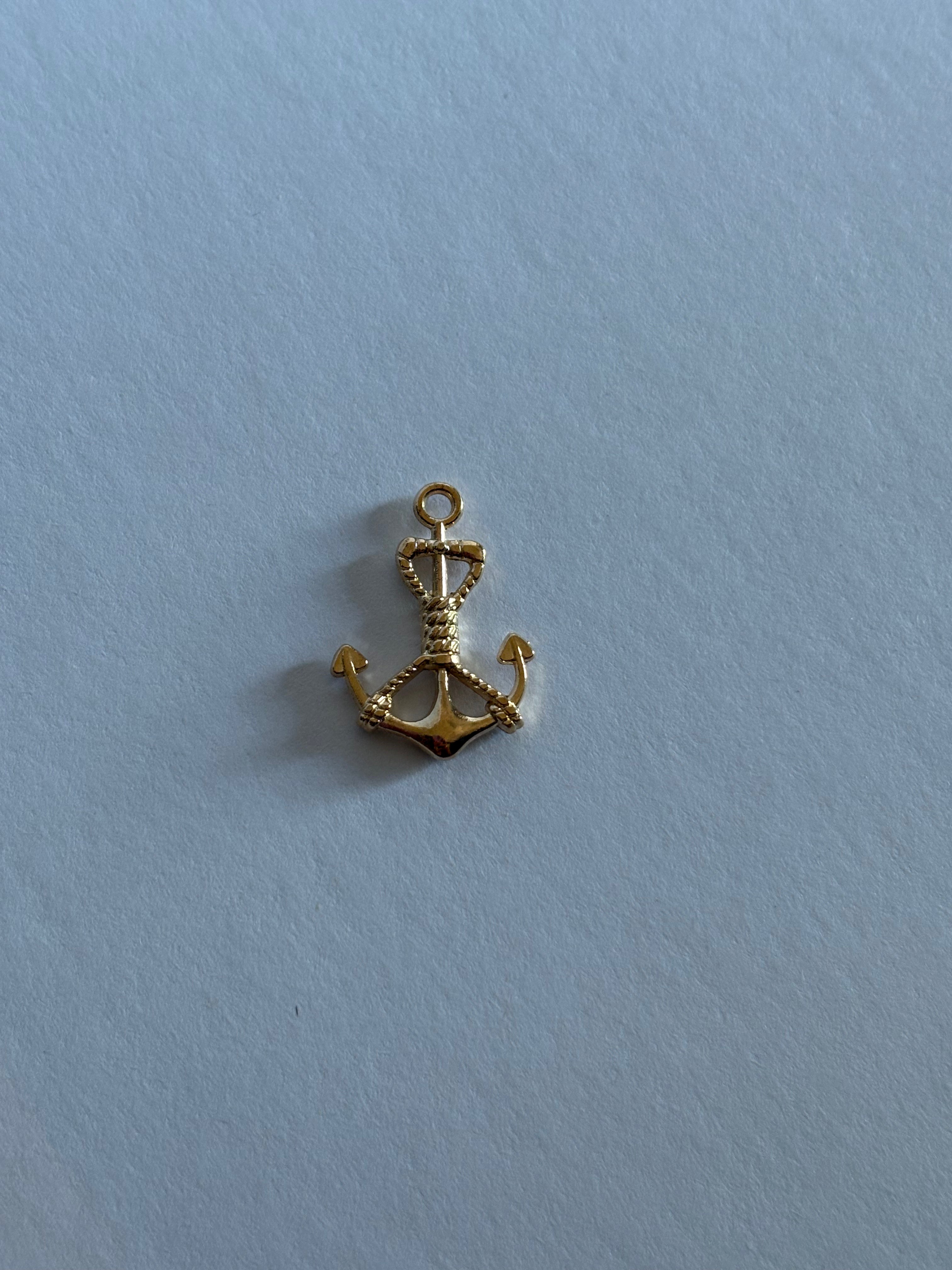 Charm Ancre Marine Dorée