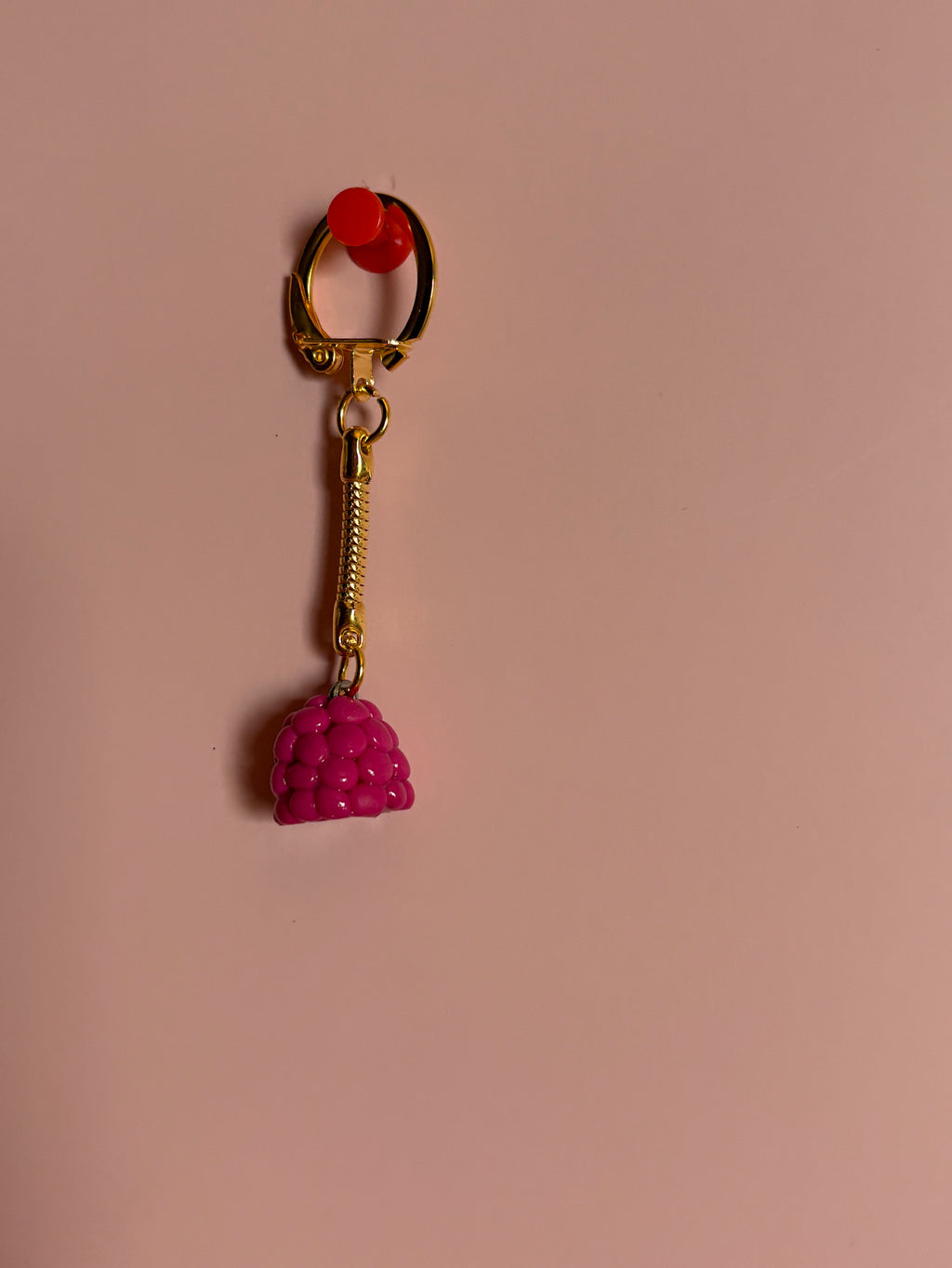 Porte clés framboise