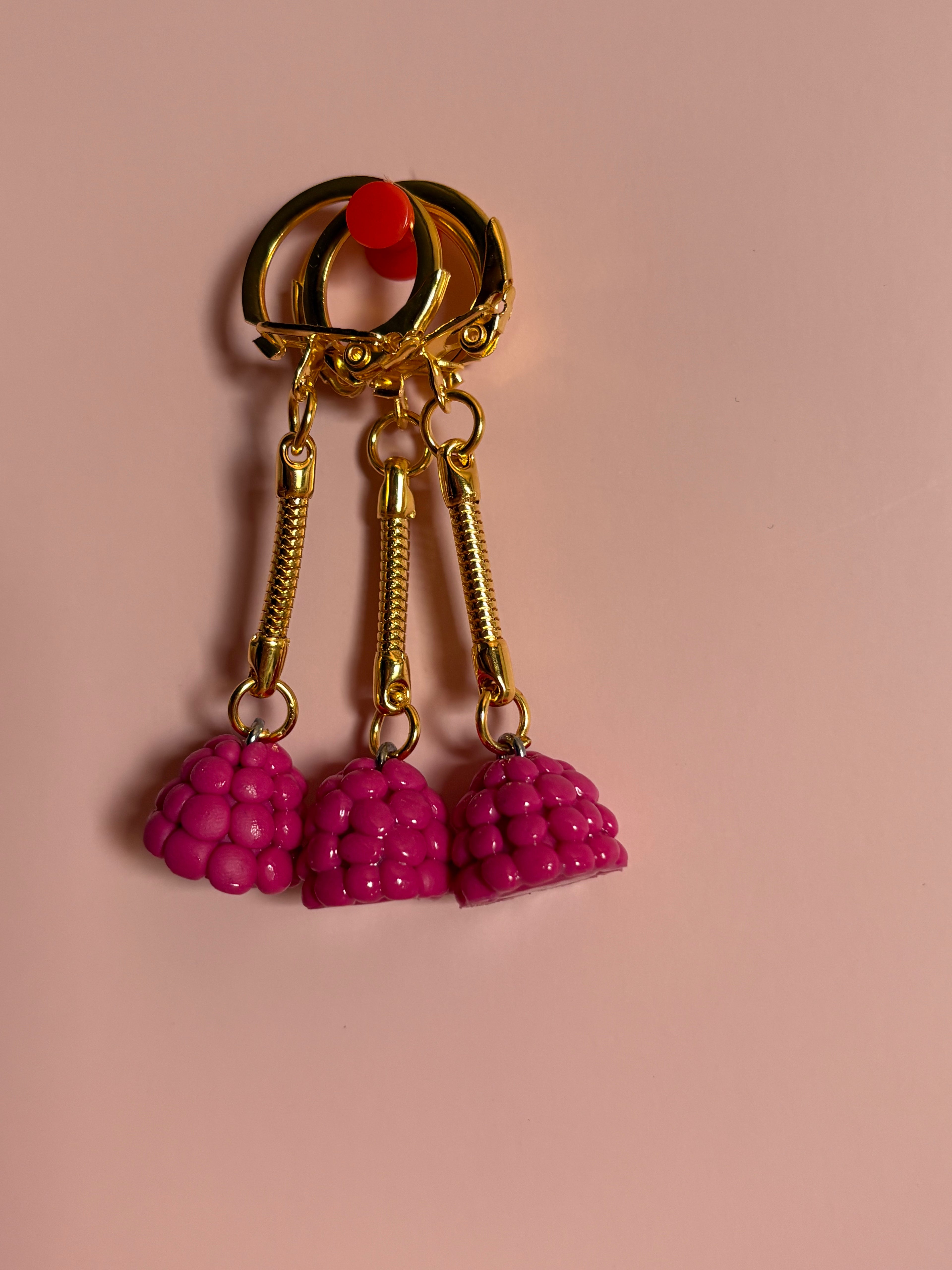 Porte clés framboise