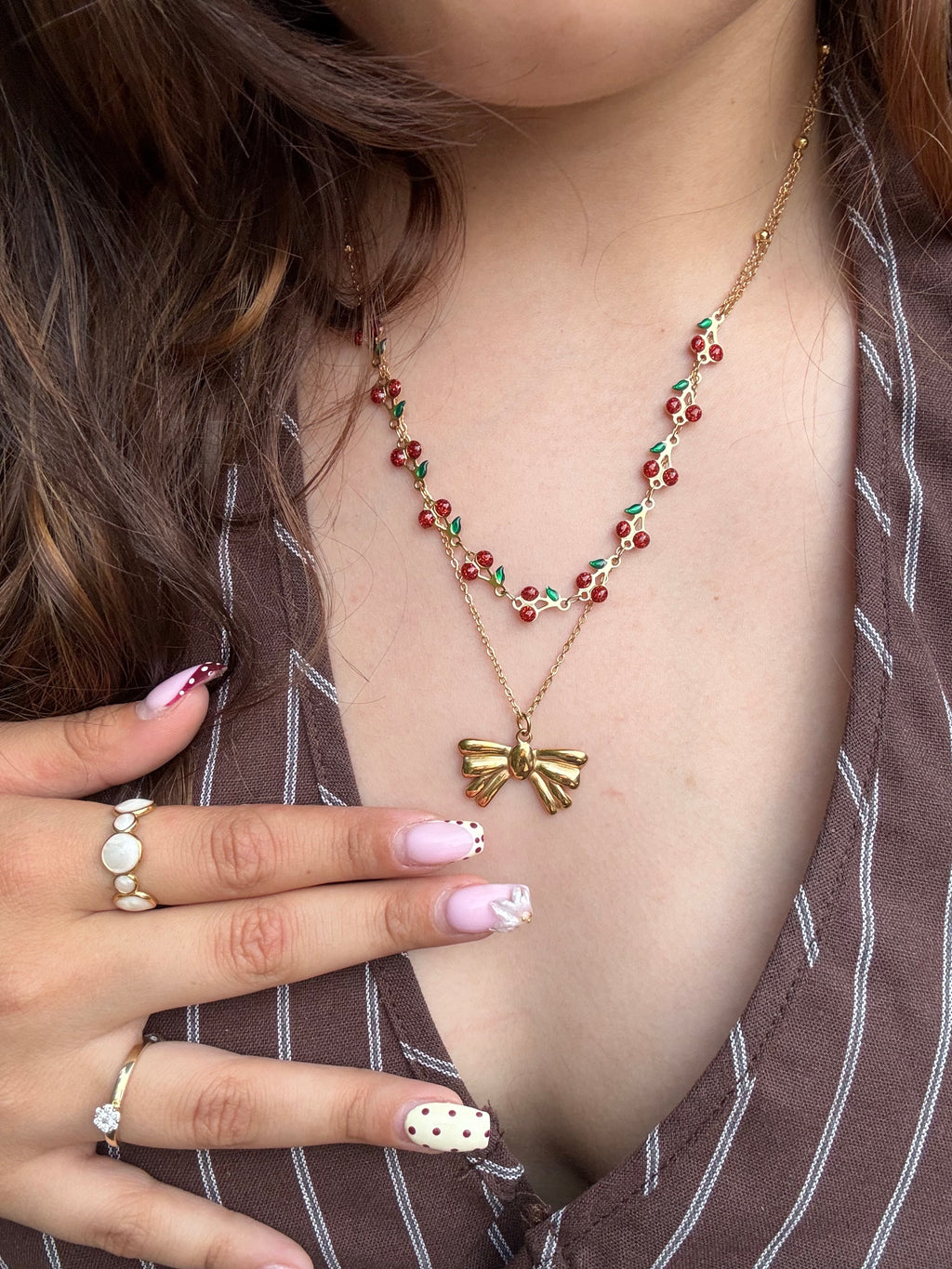 Collier ciliegie
